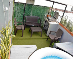 Apartamento loft privado con terraza y jacuzzi